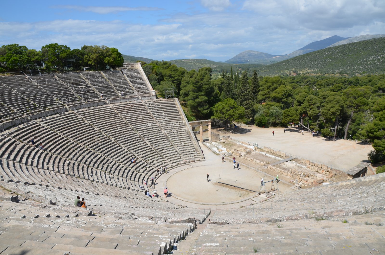 The great theater of Epidaurus designed by Polykleitos the Younger in the 4th century BC Sanctuary of Asklepeios at Epidaurus Greece 14015010416 50